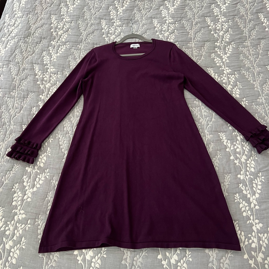 Dress, Purple, Calvin Klein, Size Xl